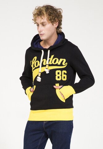 PLUS EIGHTEEN Sweatshirt in Zwart: voorkant