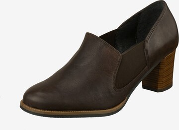 Lei by tessamino Platform Heels in Brown: front