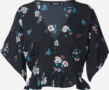 Boohoo - Blusa em preto: frente