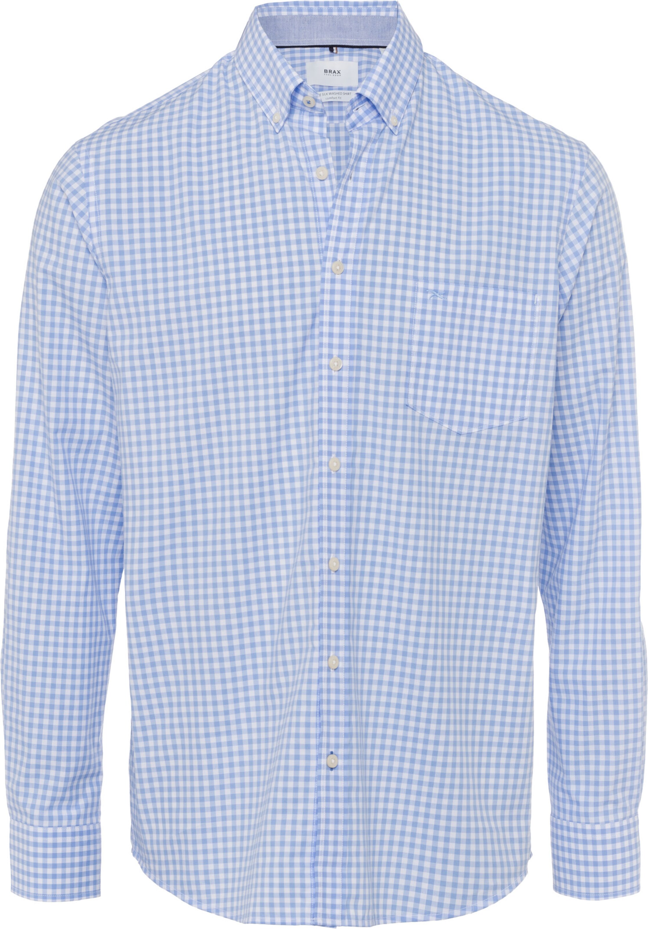 BRAX - Overhemd 'dries' in de kleur Lichtblauw