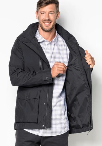 JACK WOLFSKIN Outdoor jacket 'BRIDGEPORT' in Grey