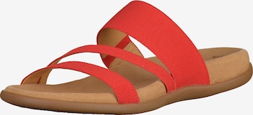 GABOR Mules in Red: front
