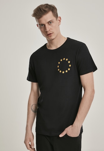 Mister Tee - Camisa 'Banksy' em preto: frente