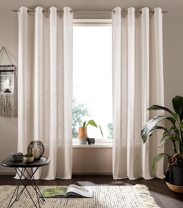 MY HOME Curtains & Drapes in Beige