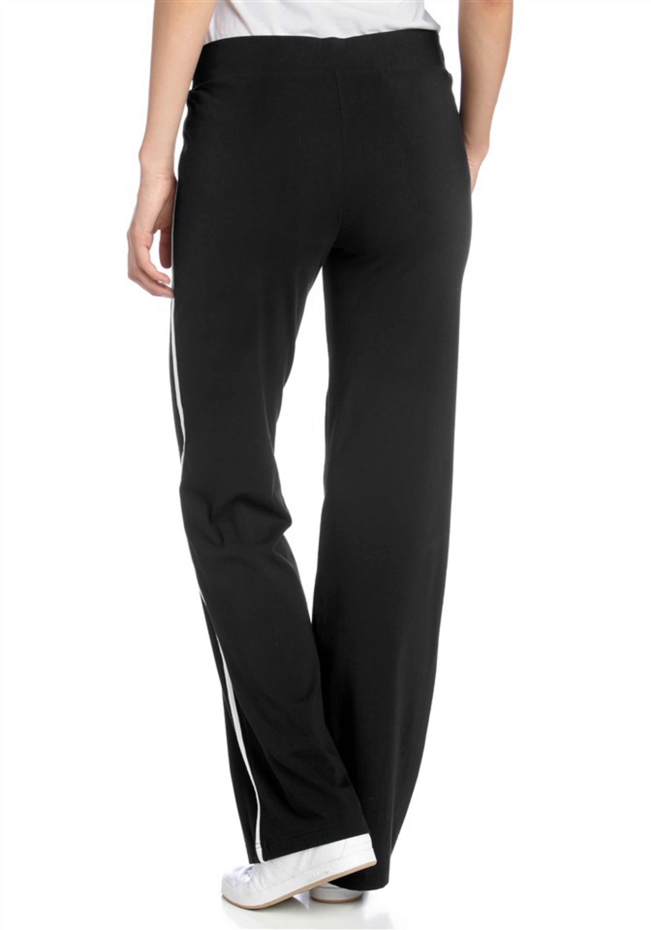 H.I.S Flared Jazzpants in Schwarz