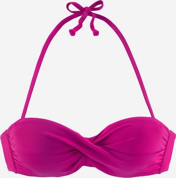 LASCANA Bikini zgornji del 'Sofia' | roza barva: sprednja stran