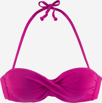 LASCANA Bikini Top 'Sofia' in Pink: front