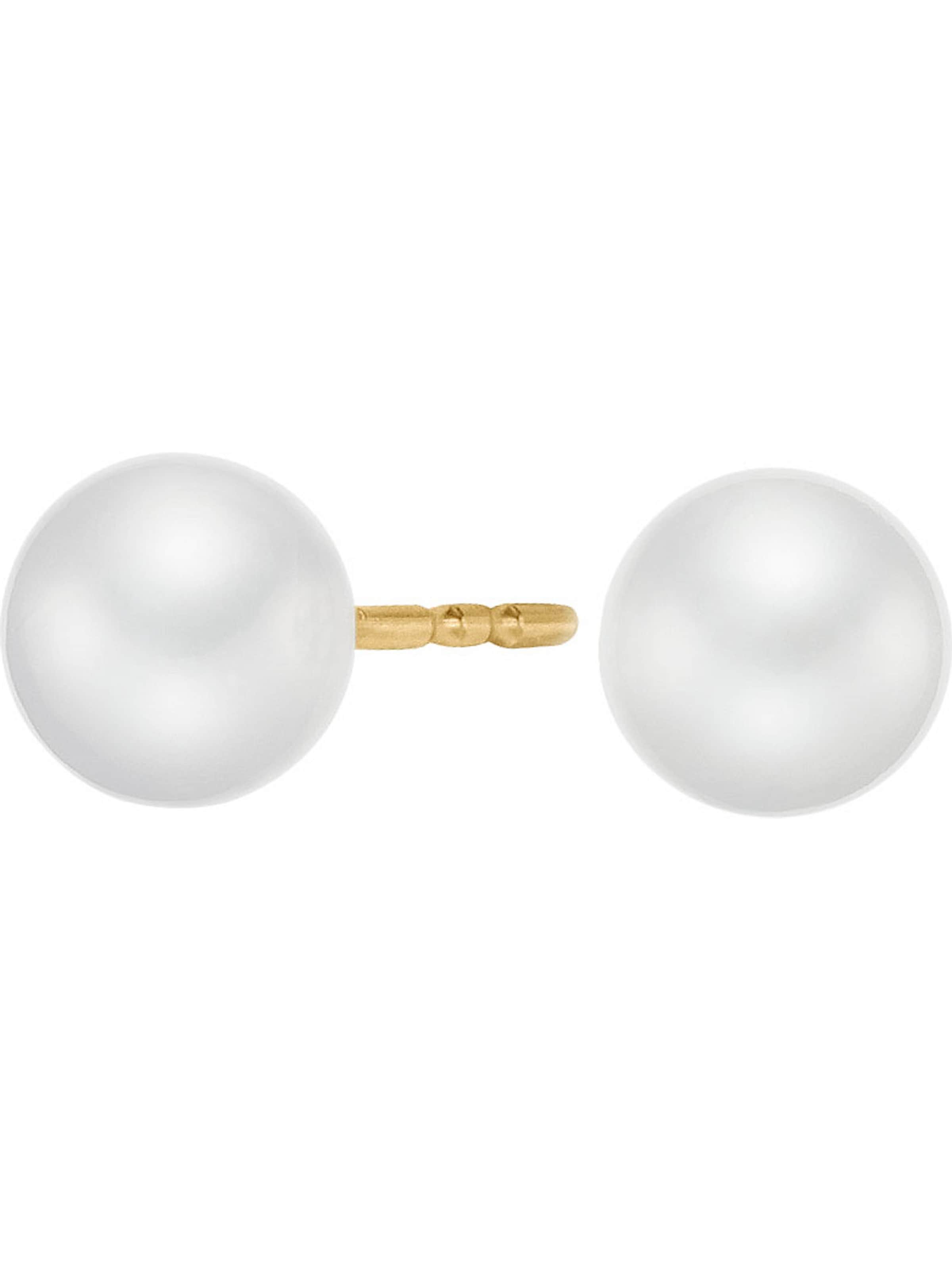 CHRIST Earrings in White: front