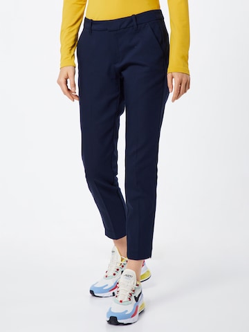 s.Oliver Slim fit Pleated Pants in Blue: front