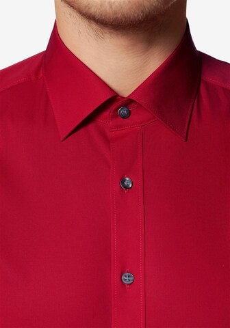 OLYMP Slim fit Business Shirt 'Level 5' in Red
