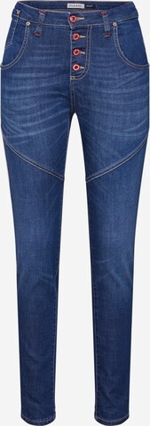 PLEASE Slimfit Jeans in Blauw: voorkant