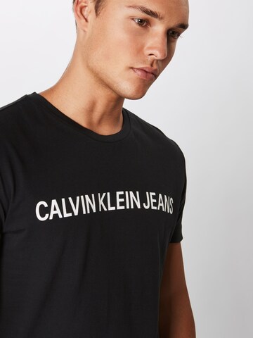 juoda Calvin Klein Jeans Marškinėliai