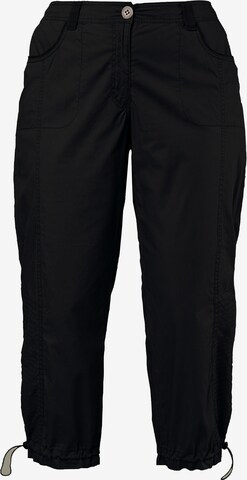 Regular Pantalon Ulla Popken en noir : devant