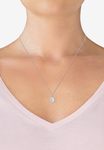 ELLI Necklace 'Buchstabe - A' in Silver: front