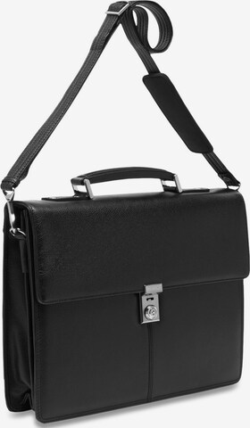 Picard Aberdeen Aktentasche Leder 37 cm Laptopfach in Schwarz