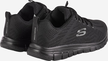 SKECHERS Rövid szárú sportcipők 'Graceful Get Connected' - fekete