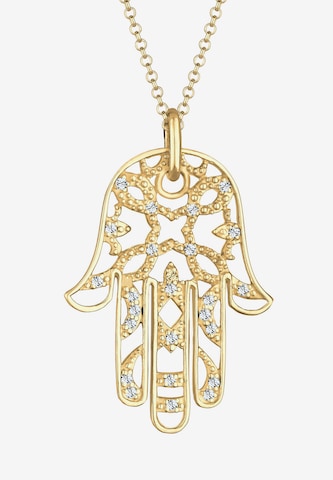 ELLI PREMIUM Halskette 'Hamsa Hand' in Gold