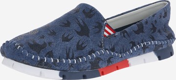 COSMOS COMFORT Moccasins in Blue: front