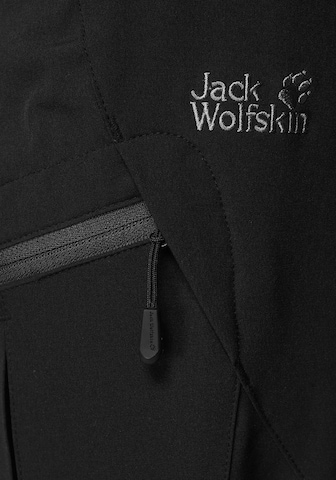 JACK WOLFSKIN Regular Outdoor Pants 'Chilly' in Black