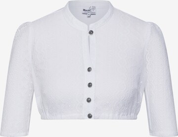 MARJO Blouse 'Bela-Anita mit Kragen' in White: front