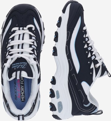 Sneaker bassa 'Biggest Fan' di SKECHERS in blu: lato