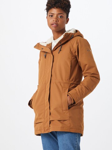 COLUMBIA - Parka de inverno 'South Canyon' em castanho: frente