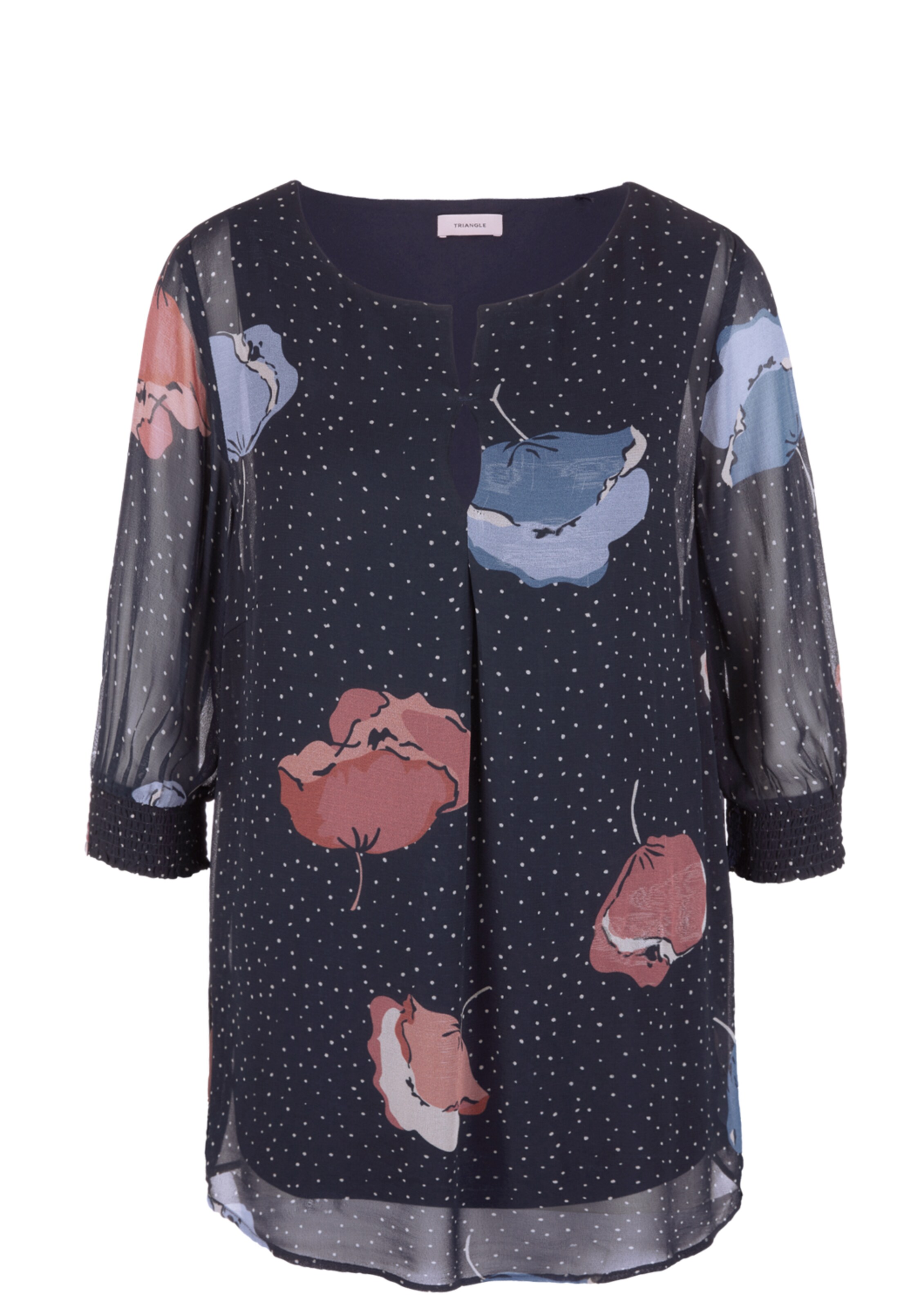 TRIANGLE - Bluse in navy