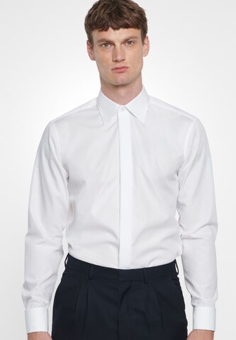 Coupe regular Chemise business SEIDENSTICKER en blanc