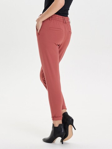 ONLY Slimfit Broek 'Poptrash' in Oranje