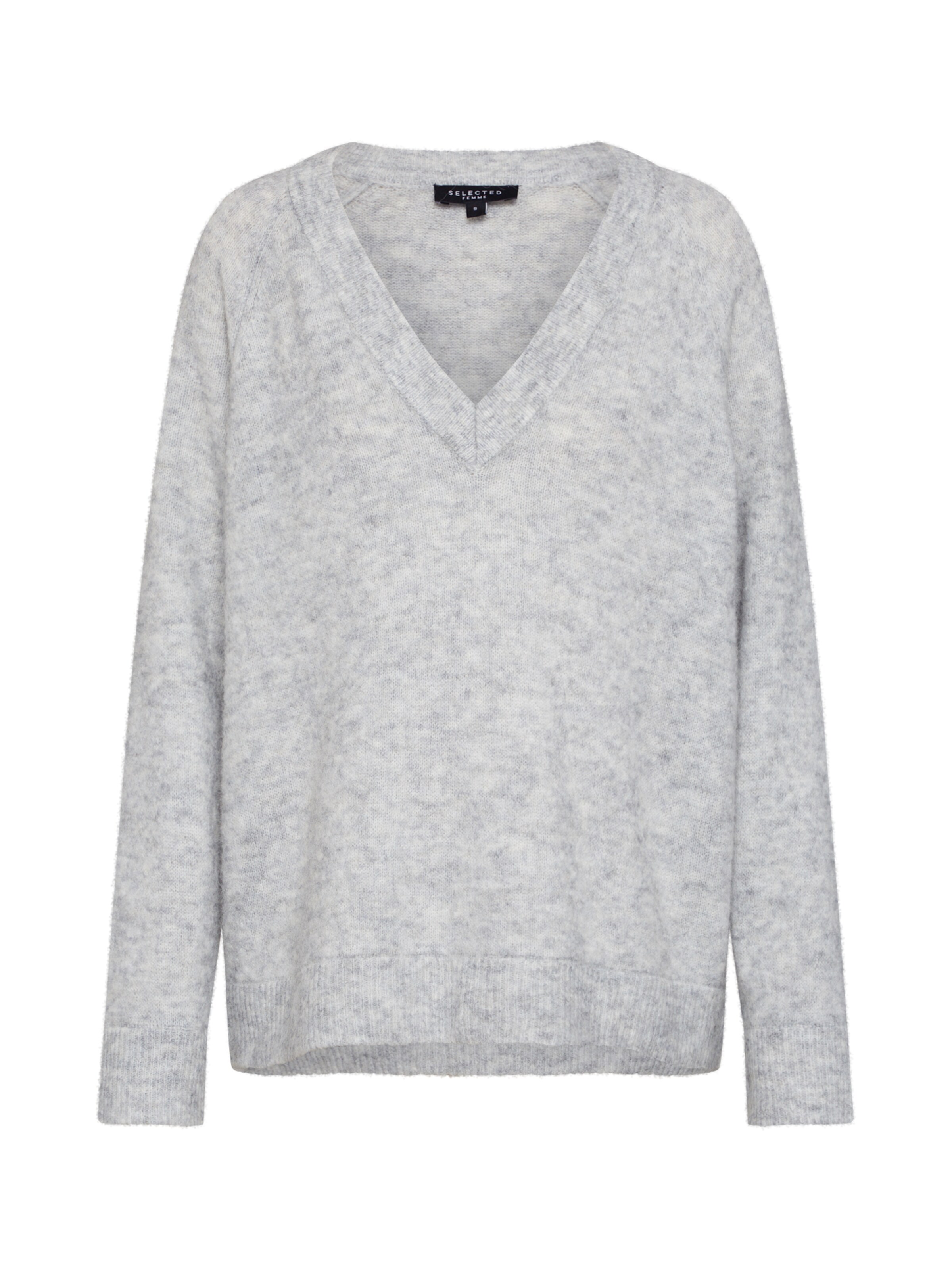 SELECTED FEMME - Trui 'LANNA' in de kleur Lichtgrijs