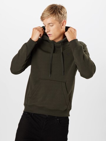G-Star RAWSweater majica 'Premium Core' - zelena boja: prednji dio