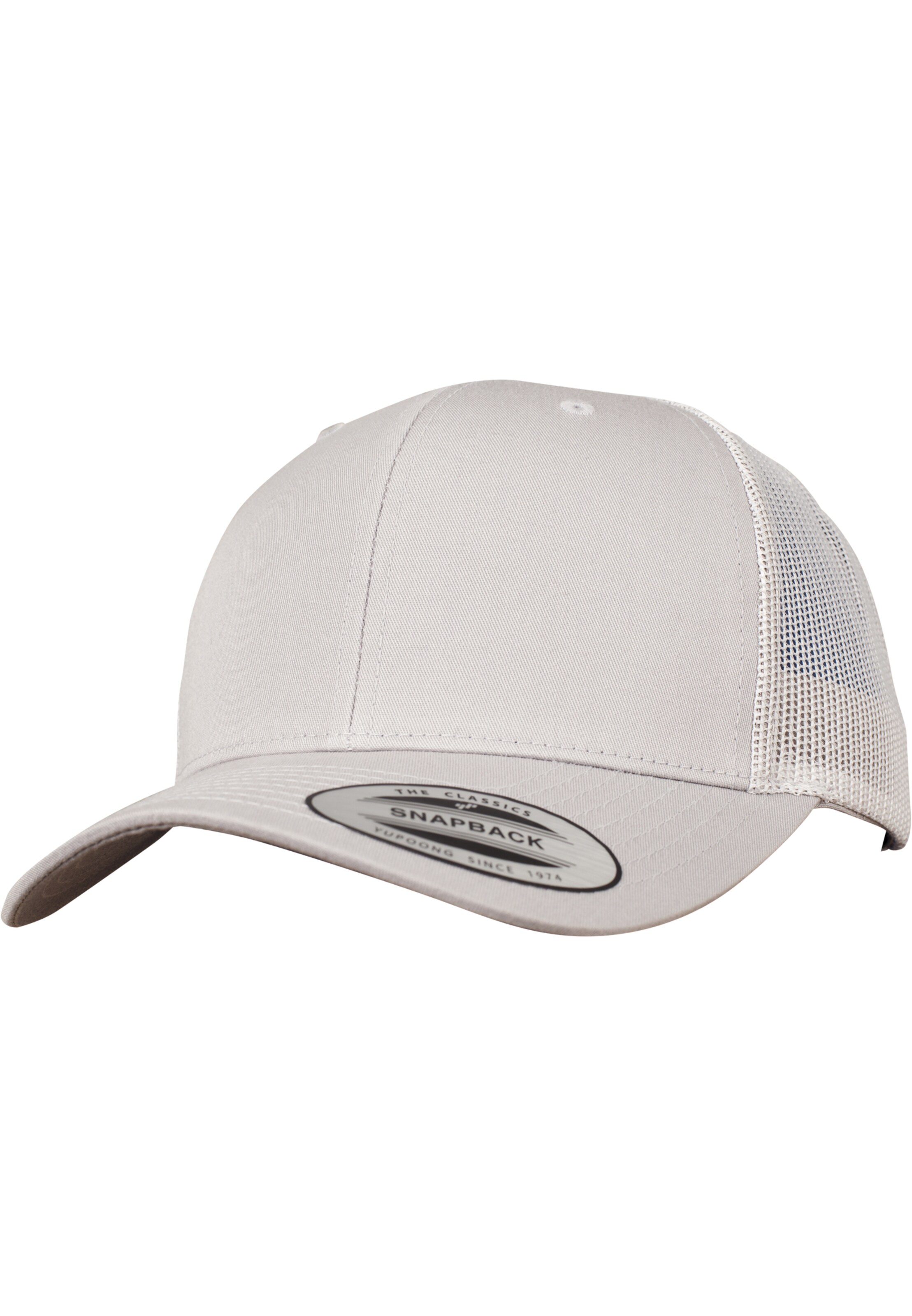 Flexfit Cap 'Retro Trucker' in Grau: Vorderseite