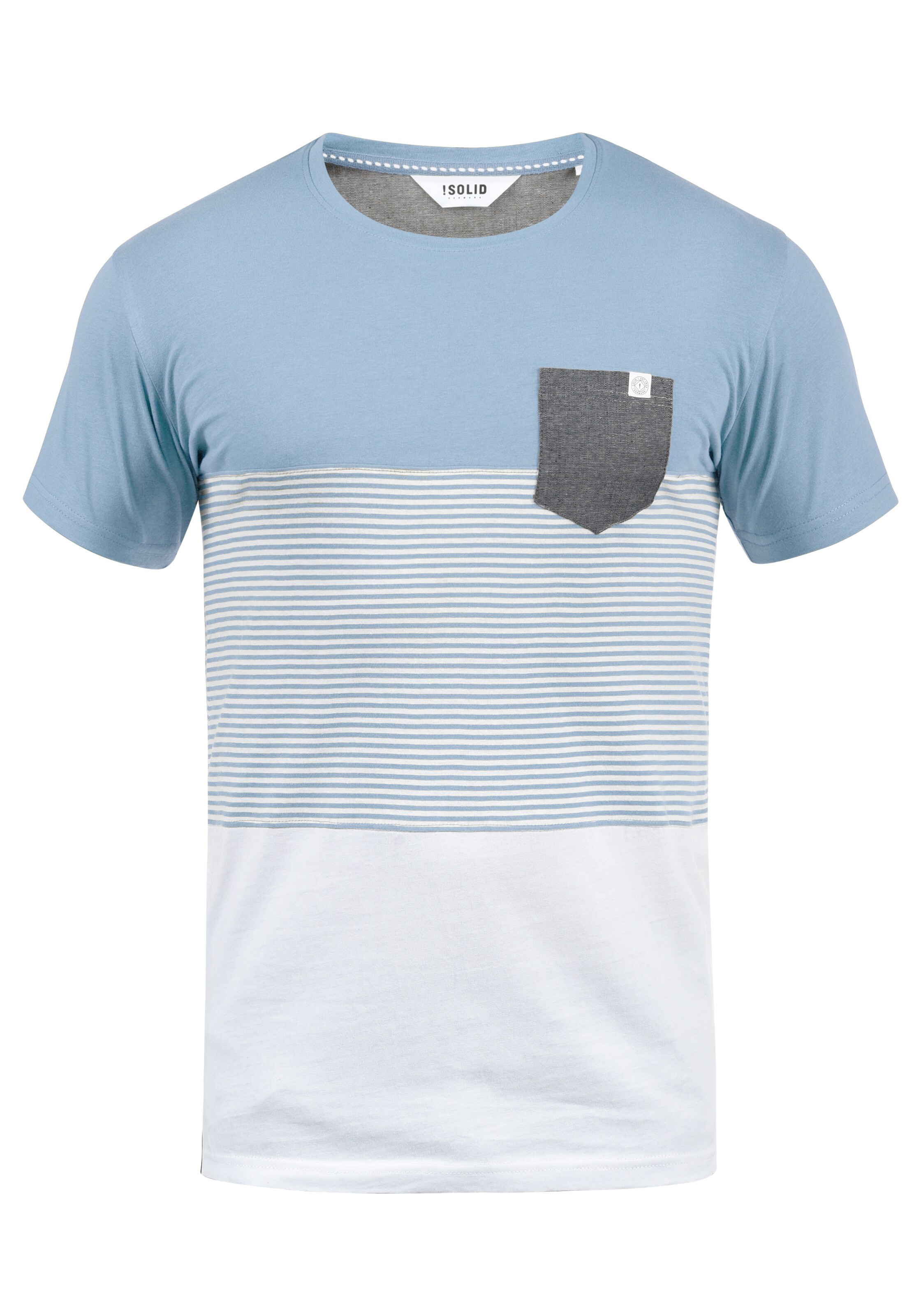 Maglietta 'Malte' di !Solid in blu: frontale