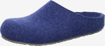 HAFLINGER Slippers in Blue: front
