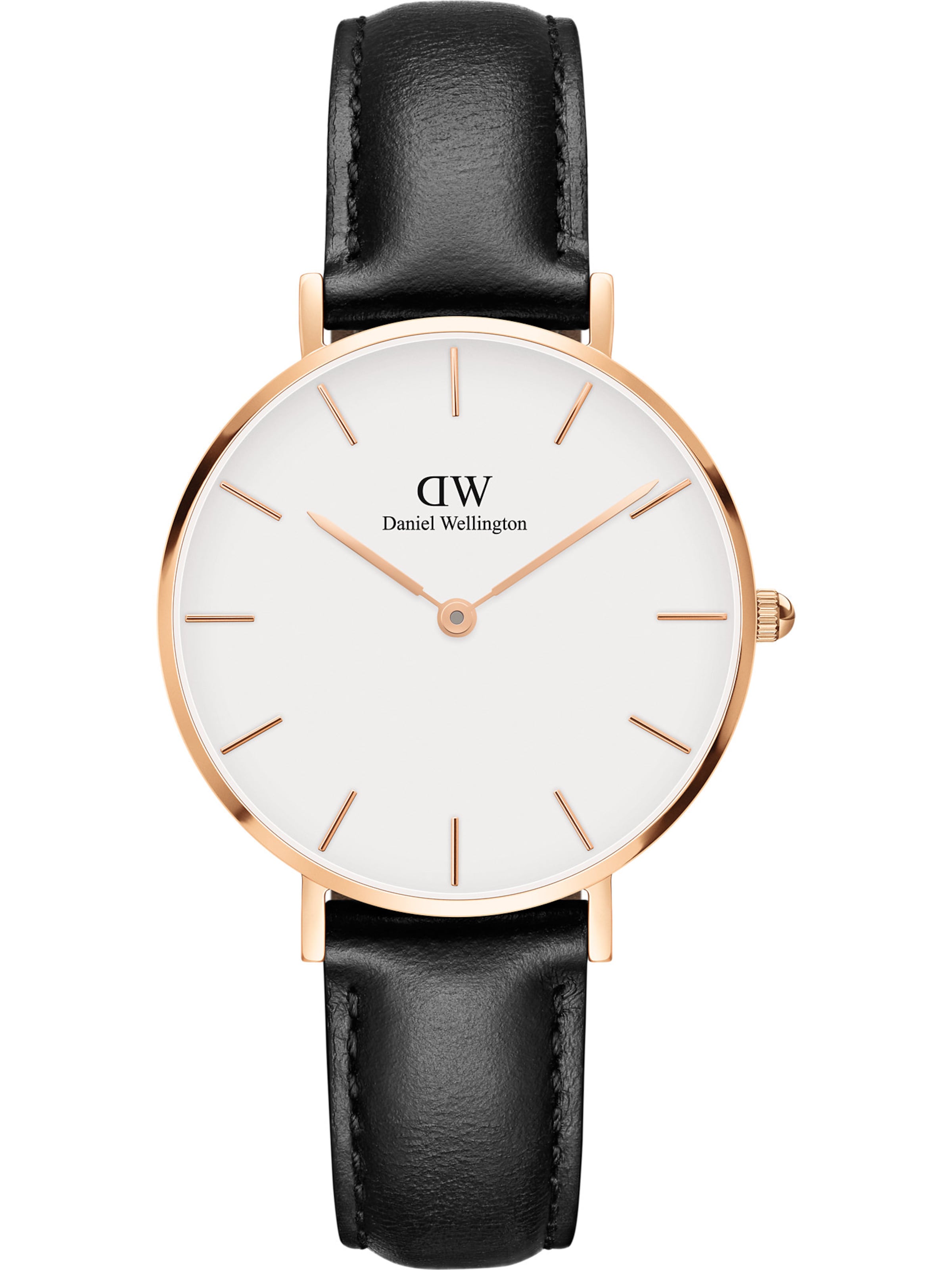 Daniel Wellington Analoog horloge 'Classic Petite Sheffield DW00100174' in Zwart: voorkant