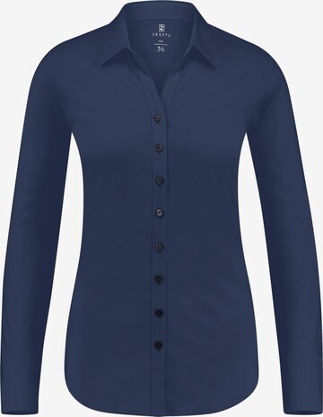 DESOTO Blouse in Blue: front