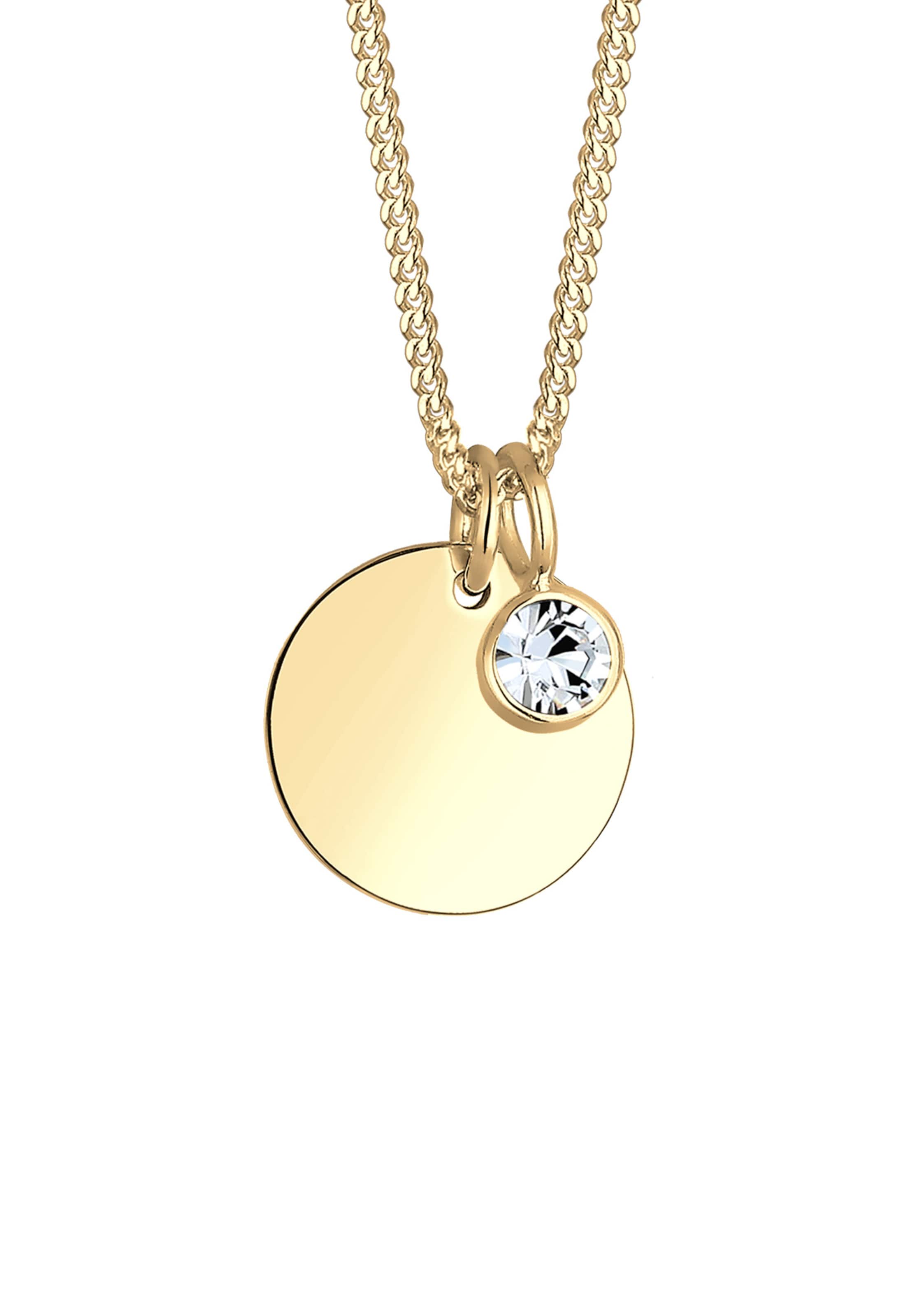 ELLI Halskette 'Geburtsstein' in Gold