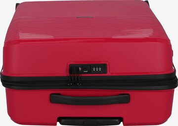 Set di valigie 'Travel Line 4000' di D&N in rosso