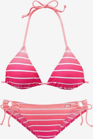 VENICE BEACH Bikini in Pink: front
