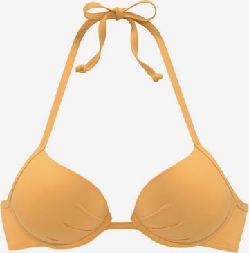 s.Oliver Push-up Bikini Top 'Rome' in Yellow: front