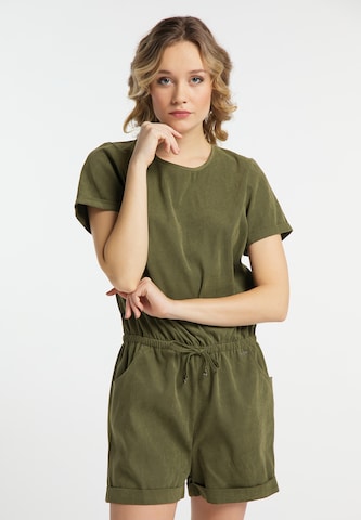 DREIMASTER Jumpsuit in Groen: voorkant