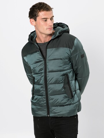 JACK & JONES Steppjacke in Grün: predná strana