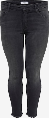 ONLY Carmakoma Skinny Jeans in Black: front