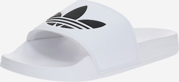 Zoccoletto 'Adilette Lite' di ADIDAS ORIGINALS in bianco: frontale