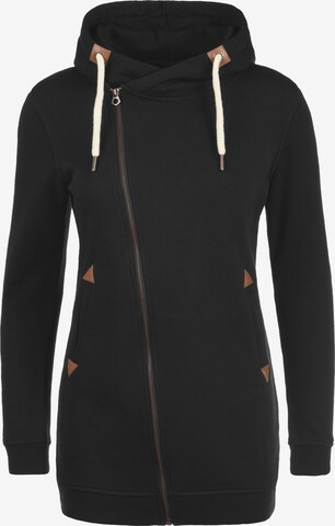 DESIRES Zip-Up Hoodie 'Vicky' in Black: front