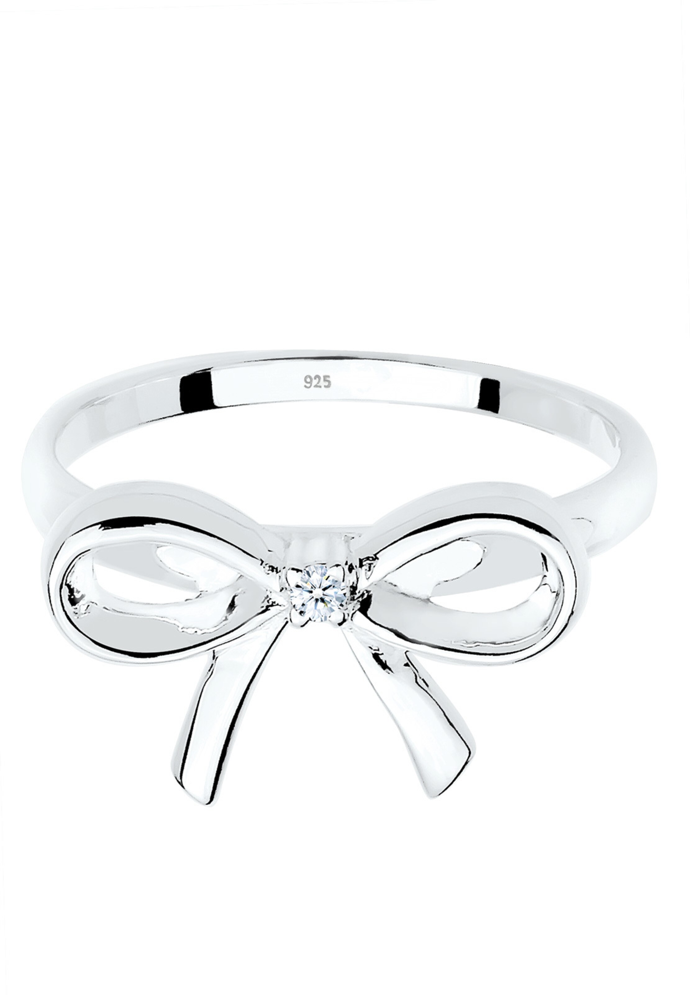 Elli DIAMONDS Ring 'Diamant-Schleife' in Silber