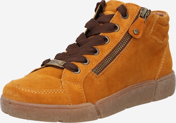 ARA High-Top Sneakers 'ROM' in Yellow: front