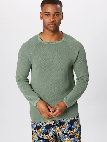 Key Largo Regular Fit Pullover 'Thomas' in Grün: predná strana