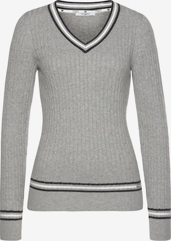 Tom Tailor Polo Team Sweater in Grey: front