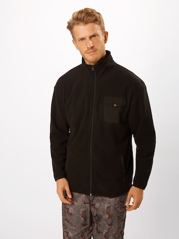 Urban Classics Fleece jas 'Polar' in Zwart